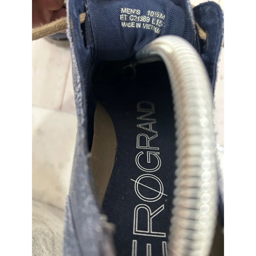 Cole Haan Mens Zerogrand Navy Denim Wingtip Oxford 10.5 M C21389